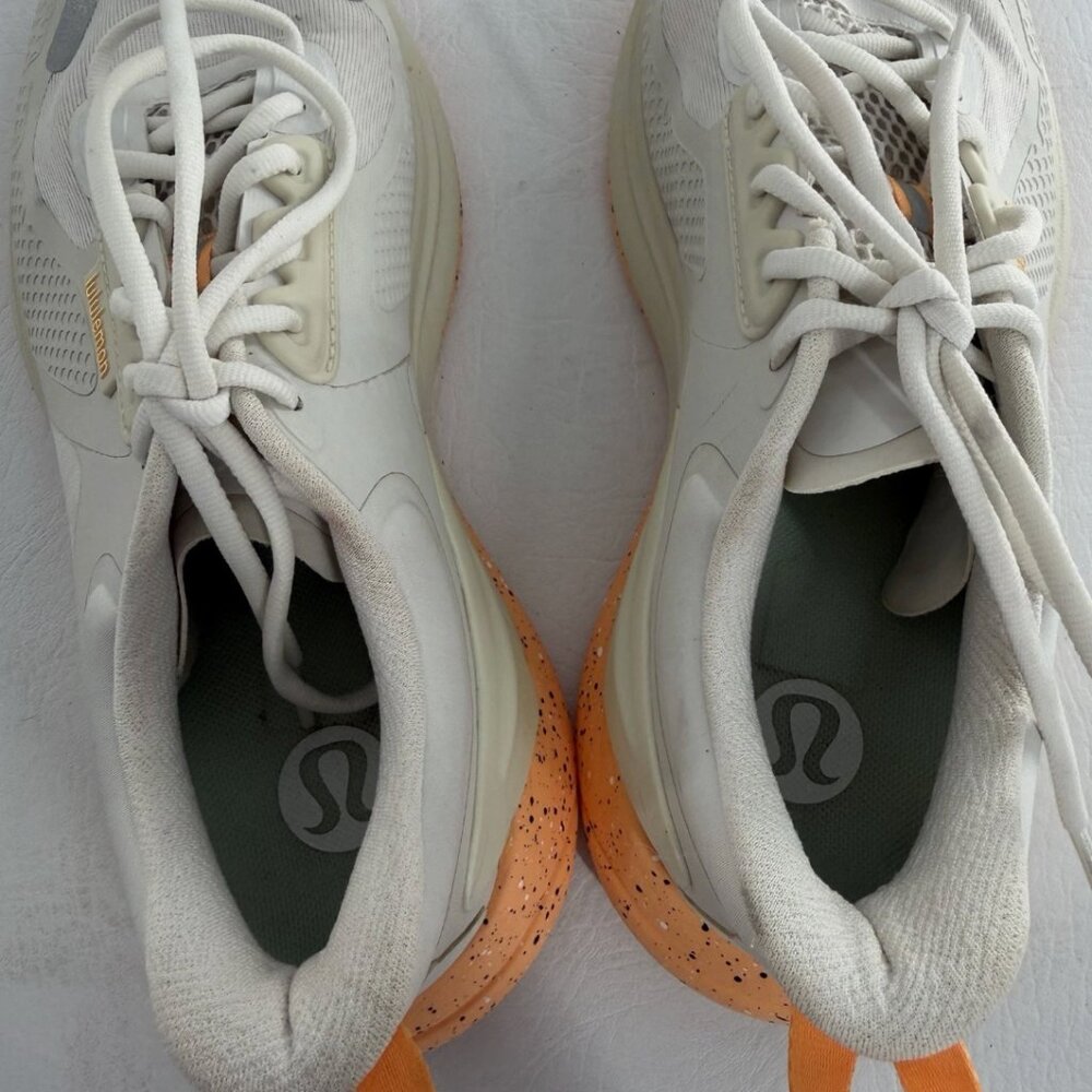 Lululemon Athletic Running Shoes US 8.5 EU 40.5 Gray Orange Sample Rare - Picture 5 of 8